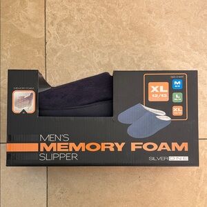 Men's Memory Foam Slipper - Navy